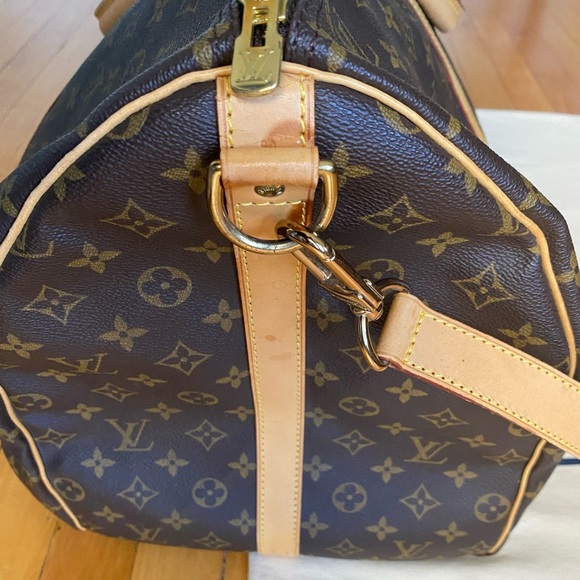 Authentic Louis Vuitton Monogram Keepall Bandouliere 60 Travel Duffle - Picture 4 of 15